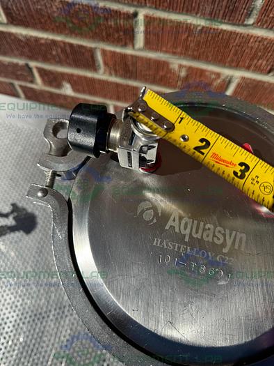Used Aquasyn  Hastelloy C 22 Single Wall  14 Liter Tank w/ Aquasyn Valve