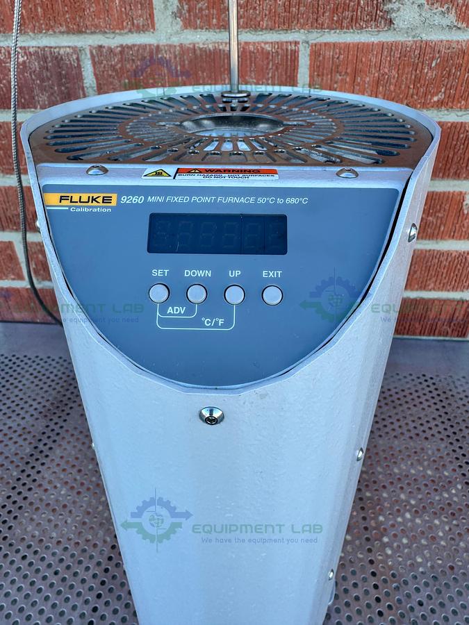Used Fluke 9260 Mini Fixed Point Cell Furnace 50 °C to 660 °C, 1200 Watts, 115 VAC