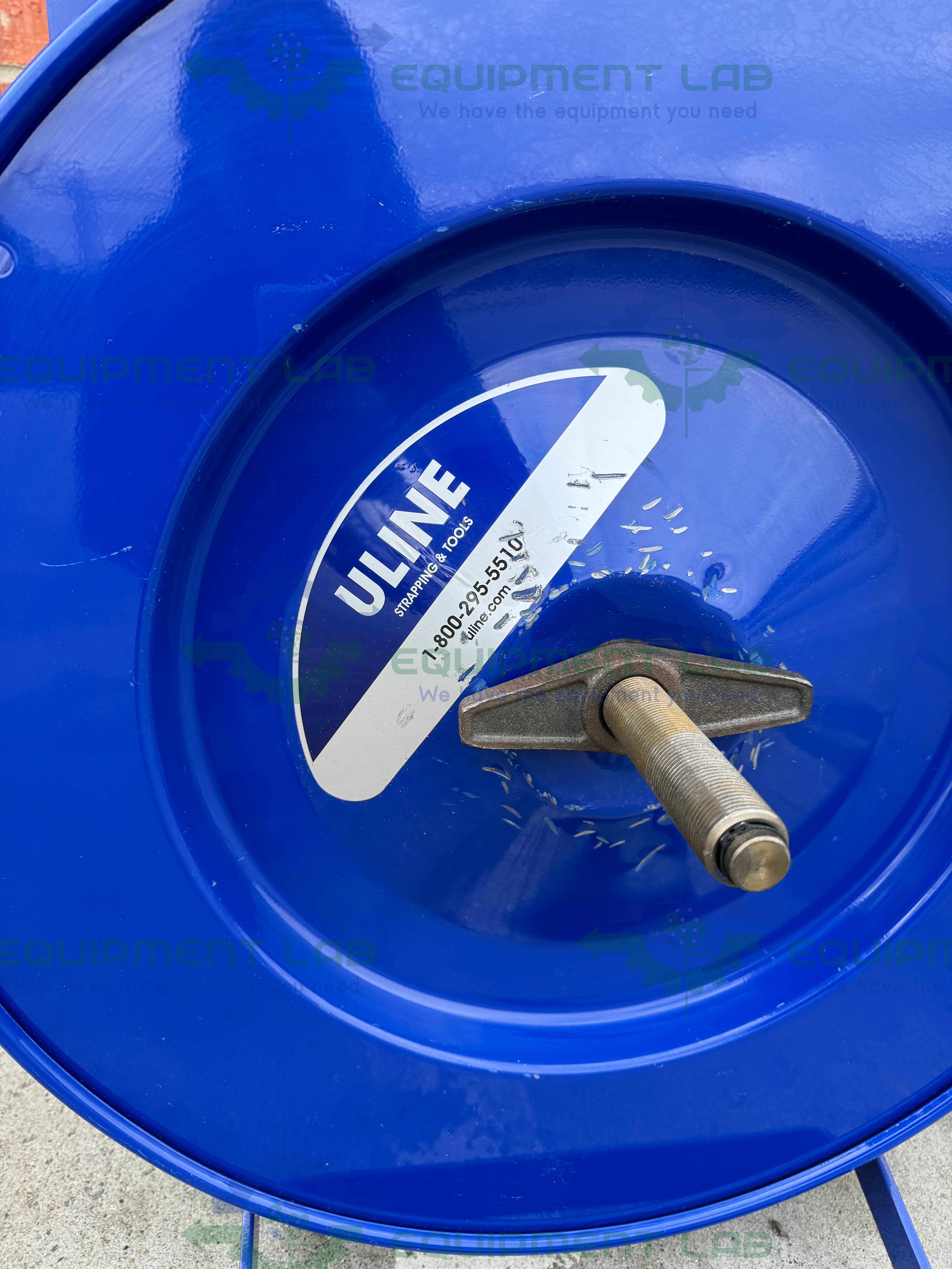 Used Uline  H-39 Industrial Strapping Cart Fits Core Sizes 16 x 3" and 16 x 6"