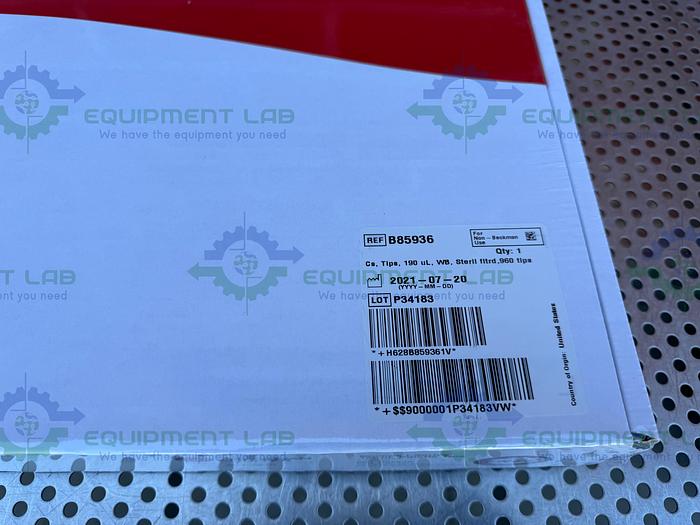 Beckman  B85936 Biomek i-Series Tips 190µL Sterile Filtered Wide Bore