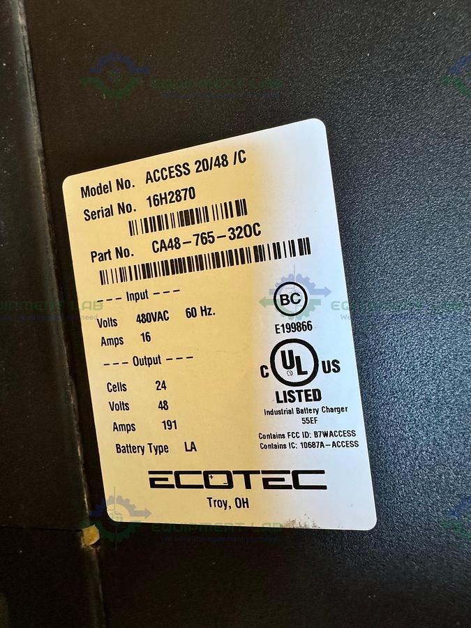 Used Toyota 8FBCU25 Electric Forklift 5000 lbs Capacity 4 Stage Mast w/ Charger