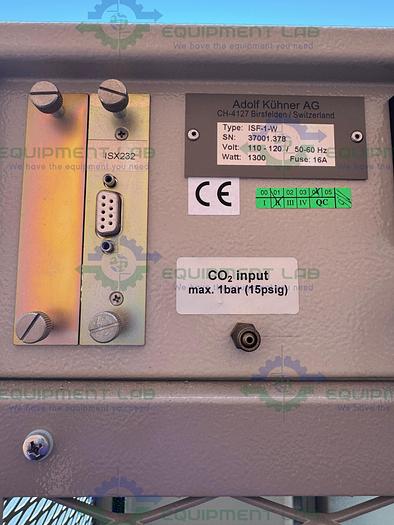 Used Kuhner ISK-1-W Refrigerated Incubator Shaker Humidity w/ Incubator Shaker 60°C