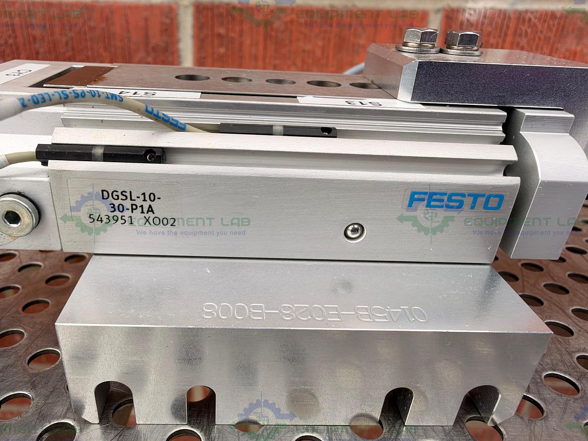 Used Festo DGSL-10-30-P1A Compact Double Acting Pneumatic Slide Actuator