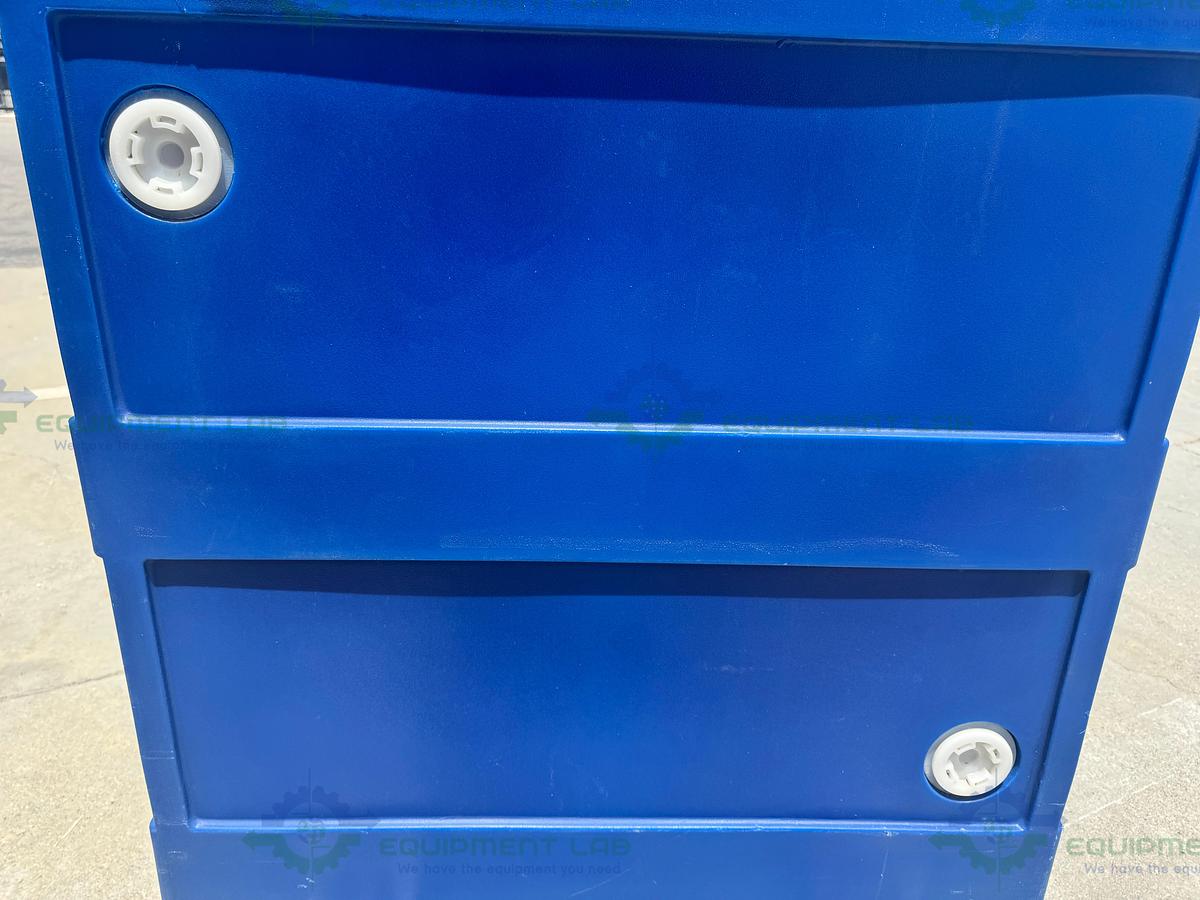 Used Eagle CRA-P22 Poly Acid & Corrosive Safety Cabinet 22 Gallon with Shelves, Buckets
