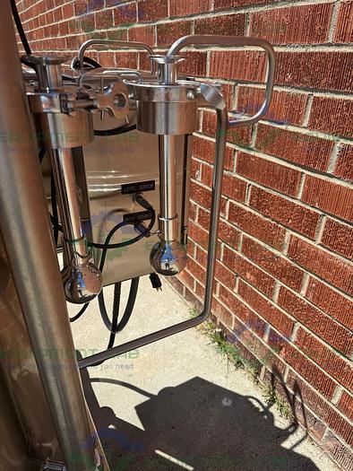 Used DCI 500 Liter Stainless Steel Jacketed Reactor 45 PSI w/ 0.5 HP Mixer