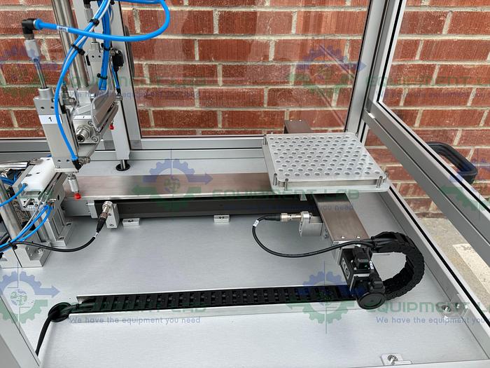 Used Rotec  Pistonmachine For Vial Caps / Stoppers w/ Vibratory Feeder Bowl