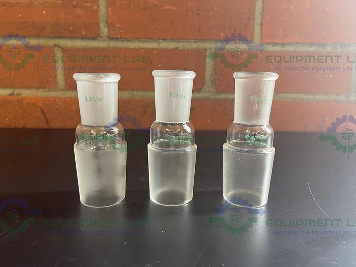 Used Chemglass CG-1000-14 Lower Inner 45/50 Top Outer 29/42 Glass Reducer Adapter