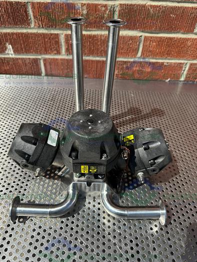 Used 3 ITT Pure Flo Advantage Stainless Steel Diaphragm Valve w/ 1" Sanitary Fittings