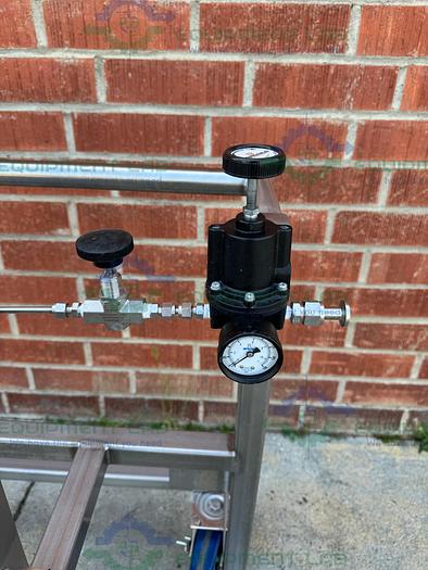 Used Almatec Bioecor B32BN-T-2-X98 Diaphragm Pump 100 PSIG w/ Cart