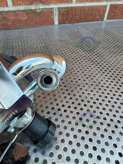 Used 4 ITT Pure Flo Stainless Steel Diaphragm Valve w/ 1/2" - 1" Sanitary Fittings