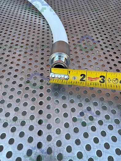 Used Aflex Pharmaline 9001-SC 126113 PTFE Hose 24" w/ 3/4" Sanitary Fitting