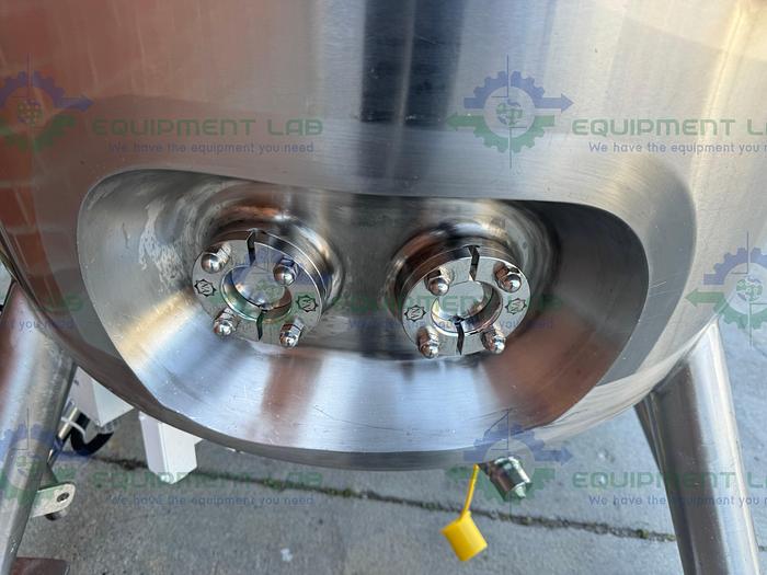 Used DCI 250 Liter Stainless Steel Jacketed Reactor 45 PSI w/ Bottom 0.5 HP Mixer