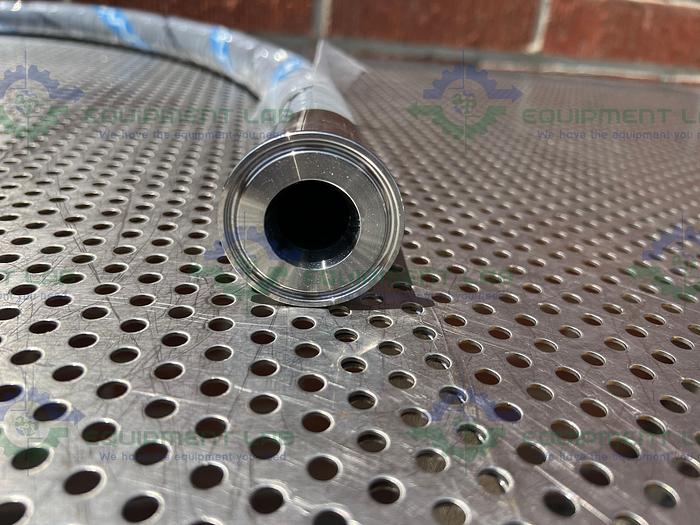 Used Alfa Laval PCS25 ELAFLEX Universal Hose Polypal Clean 60" w/ 1" Sanitary Fitting
