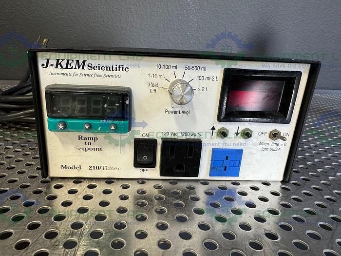 Used J-Kem Scientific  210 Timer Temperature Controller 120 VAC, 1200 Watts