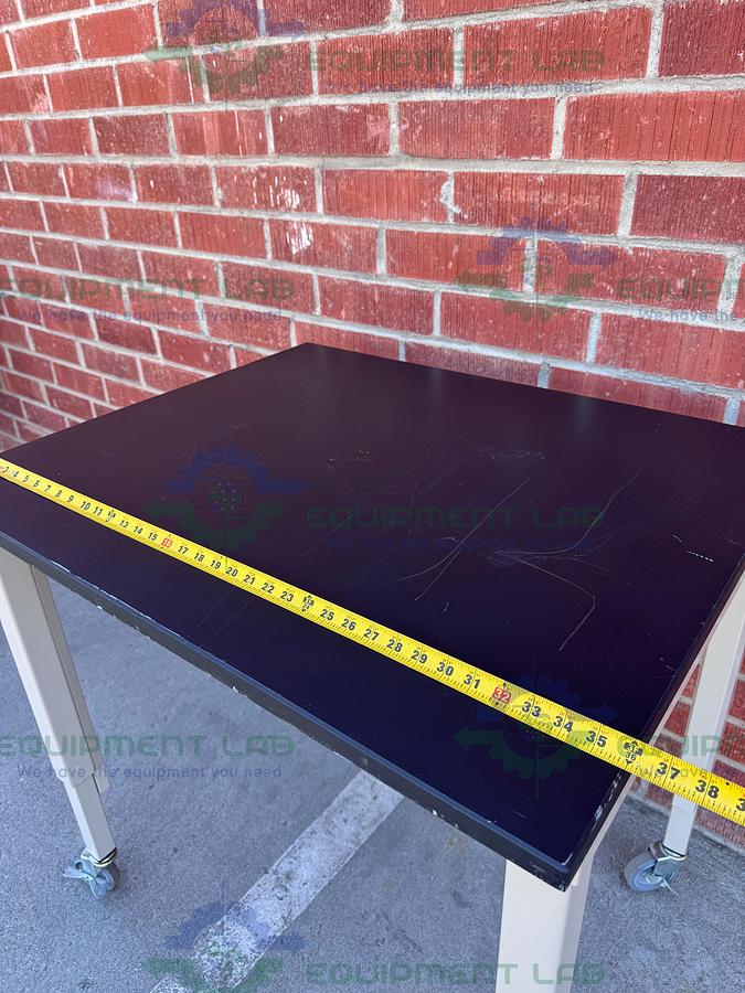 Used Phenolic / Composite  Resin Adjustable  Science Table with Wheels-30" W x 36" L