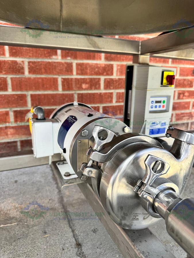 Used Stainless Steel 3 Stage Tank Transfer System w/ 1 HP Pump, VFD
