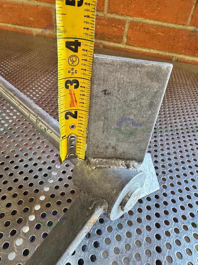 Used 48" Stainless Steel Mixing Shaft 1" Diameter w/ 8" Impeller