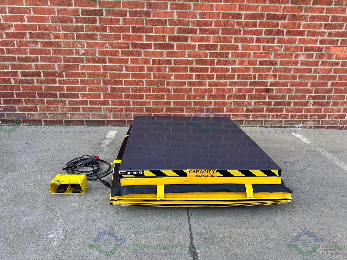 Used Uni-Craft Corp 6000 Lbs Capacity Ergonomic Scissor Lift Table 58" x 48" x 33"
