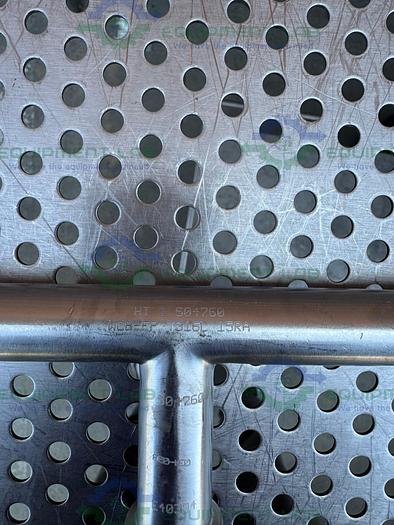 Used Lot of 4 - Unbranded 316 Stainless Steel Tee w/ 3/4" Sanitary Fitting