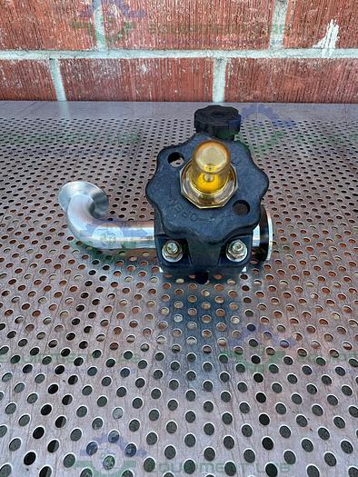 Used 2 ITT Pure Flo 3- Way 316L Diaphragm Valve w/ 1" to 1/2 Sanitary Fitting