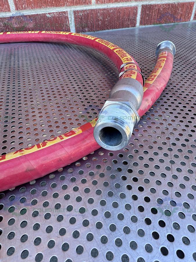 Used BioFlex RC 98" Aflex Hose w/ 1" Sanitary Fitting 1" Sanitary Fitting to NPT