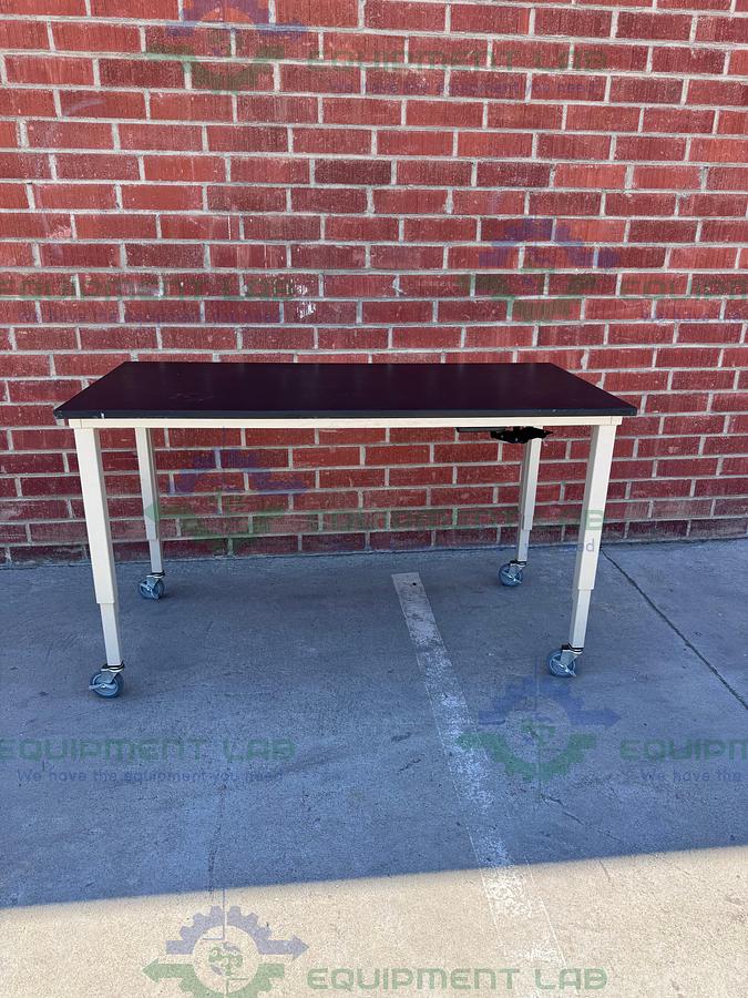 Used Unbranded Adjustable  Science Table with Wheels-30" W x 62" L