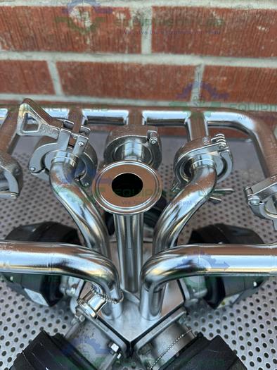 Used 5 ITT Pure Flo Advantage Stainless Steel Diaphragm Valve w/ 1" Sanitary Fitting