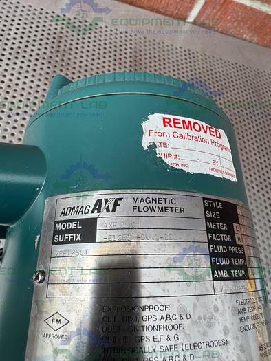 Used Yokogawa Admag AXF 010C Magnetic Flowmeter w/ 1/2" Sanitary Fitting