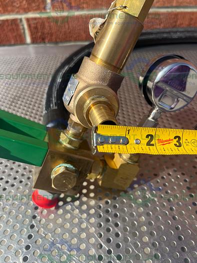 Used Huber Insulated Flexible Chiller Hose 48" w/ 1.5" Beaded Fitting, Kunkle Valve