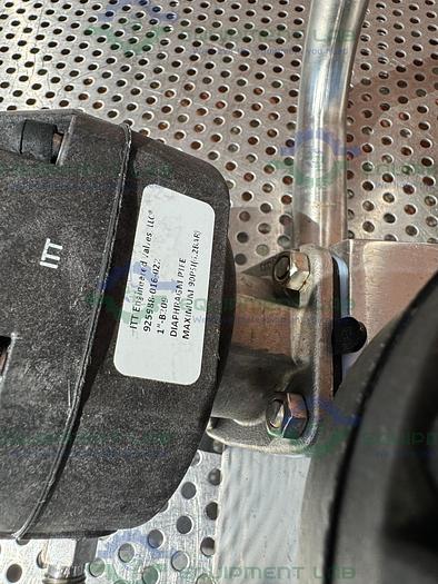 Used 3 ITT Pure Flo Advantage Stainless Steel Diaphragm Valve w/ 1" Sanitary Fittings
