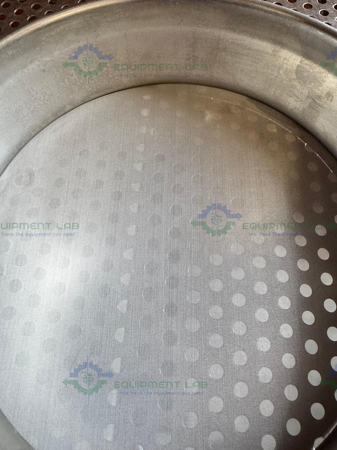 Used Retsch Sieve Frame and Screen, 8" Diameter x 2" Deep, 45um Mesh Size