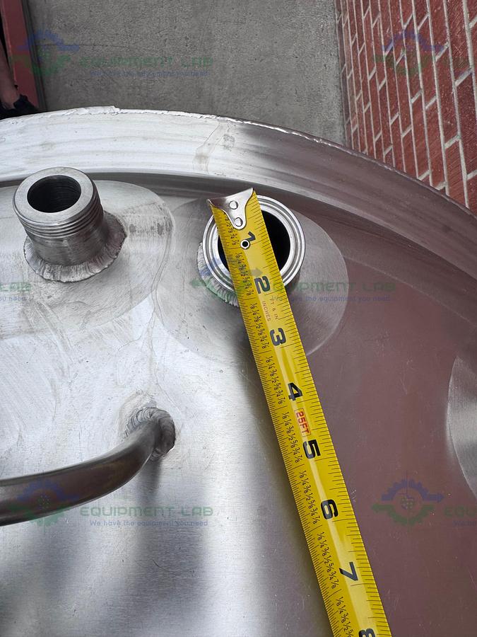 Used Feldmeier 1000 Liter SS Jacketed Reactor 50 FV PSI w/ VFD, 0.5 HP Bottom Mixer