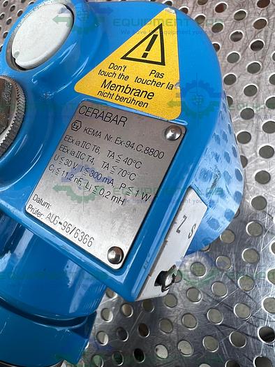 Used Endress + Hauser  PMC631 Pressure Transmitter w/ Amersham Conductivity Sensor