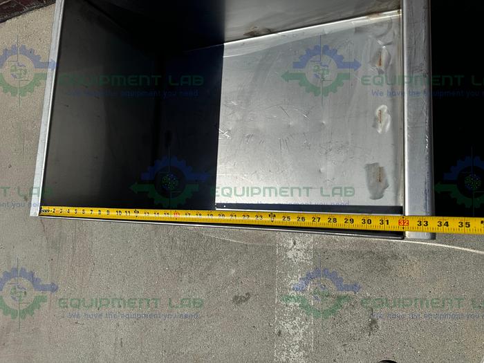 Used Unbranded Stainless Steel Weighing Bucket 32" x 16" x 24", 45 Gallon