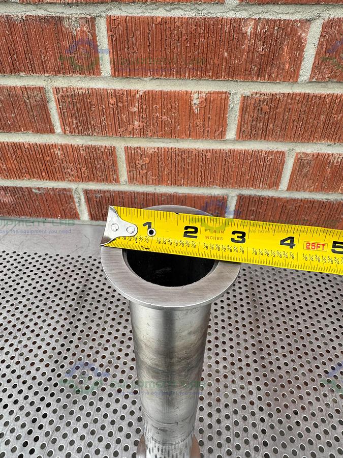 Used Stainless Steel  KF 50  Nipple Vacuum Fitting 13" Length