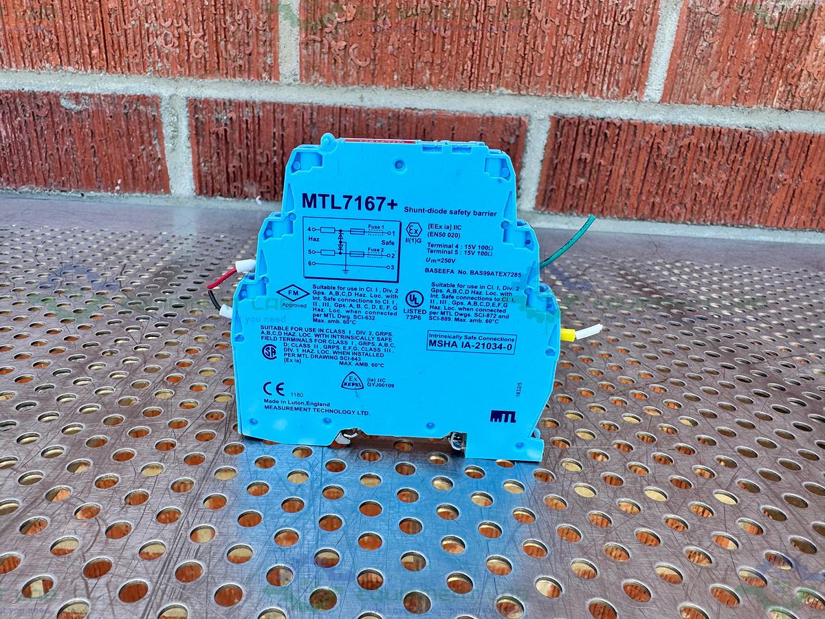 Used Lot of 2 - Measurement Technology MTL7167+ Shunt-Diode Safety Barrier