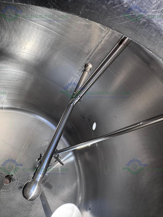 Used Paul Mueller 4500 Liter SS Jacketed Reactor w/ Agitator 25 PSI FV &138 PSI