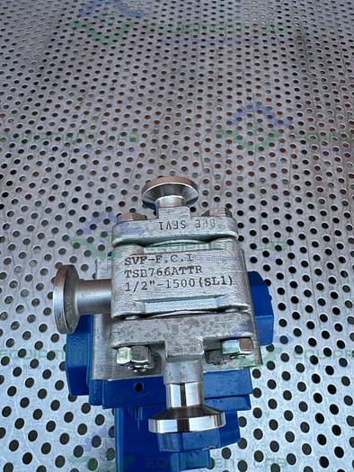 Used Compact H2O SR-2CR 1/90 Quarter Turn Actuator w/ SVF Ball Valve 1/2"