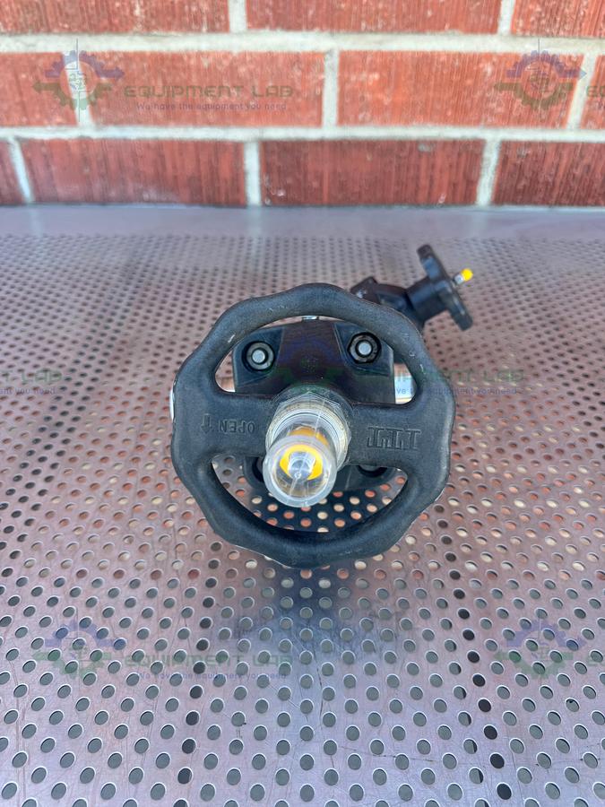 Used 2- ITT Pure Flo  RA25MAX Diaphragm Valve w/ 1 1/2" to 3/4" Sanitary Fitting