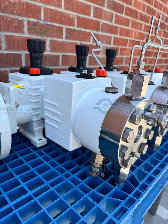 Used Lewa LDC 3 Waterlike Diaphragm Metering Pump w/ Reliance Electric 2.4 HP Motor