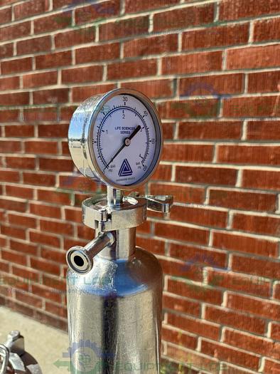 Used Allegheny /Millipore Stainless Steel Double Cartridge Filter Housing Skid 9" &4"