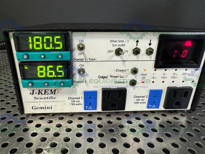 Used J-Kem Scientific Gemini Temperature Controller 120 VAC, 1800 Watts