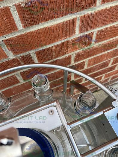 Used Chemglass 36L Glass Graduated 9-Neck Bio Reactor Vessel w/ Impeller + More