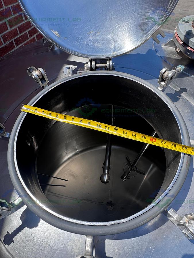 Used Paul Mueller 4500 Liter SS Jacketed Reactor w/ Agitator 25 PSI FV &138 PSI