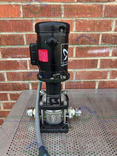 Used Grundfos CRN15-2 A-CA-G-E-HQQE Vertical Centrifugal Pump w/ 1/3 HP Motor