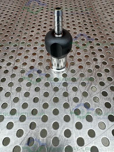 Used Lot of 3 - Fluid Line  In Line Diaphragm Valve w/ 1/4" Sanitary to Hose Fitting