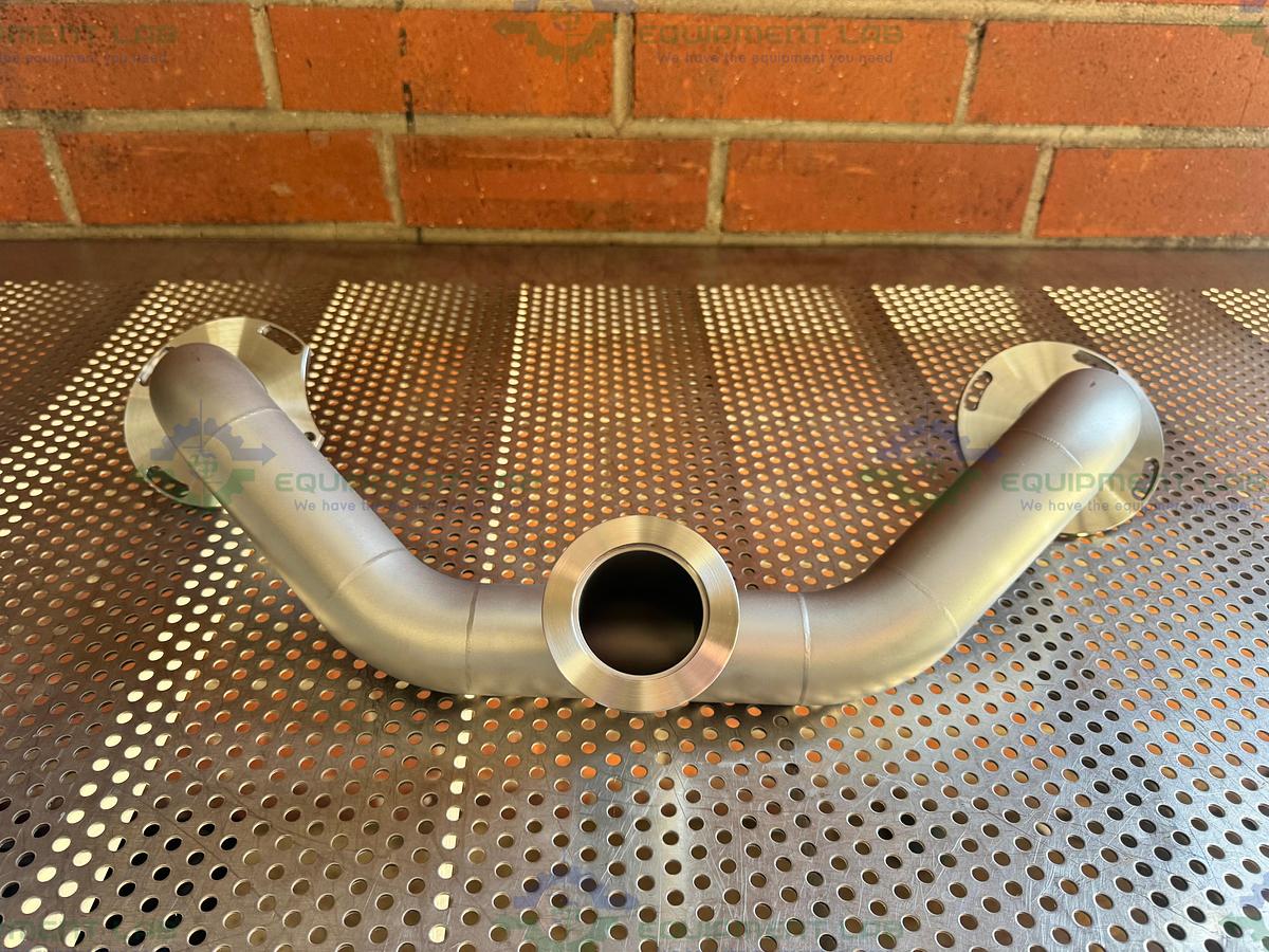 Used Stainless Steel Vacuum Pipe with 5" Flange to KF50