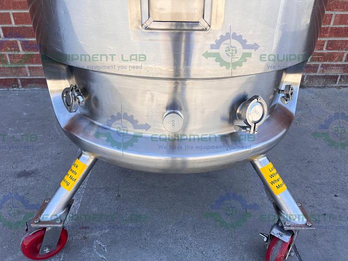 Used Precision Stainless  400 Liter Stainless Steel Jacketed Reactor w/ Agitator