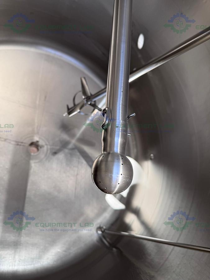 Used Paul Mueller 4500 Liter SS Jacketed Reactor w/ Agitator 25 PSI FV &138 PSI