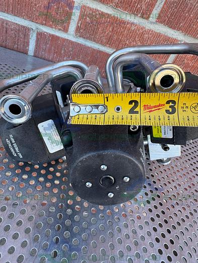 Used 6 ITT Pure Flo Advantage Stainless Steel Diaphragm Valve w/1/2" Sanitary Fitting